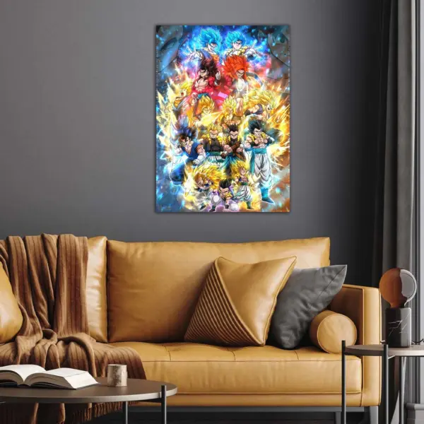 Dragon Ball | Goku Vegeta Evolution anime Poster