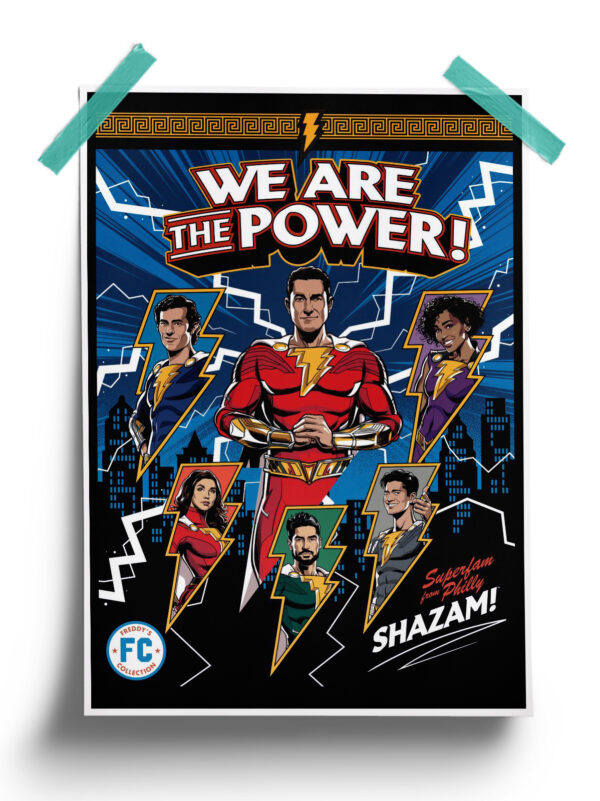 DC Comics : We are the Power Shazam Poster