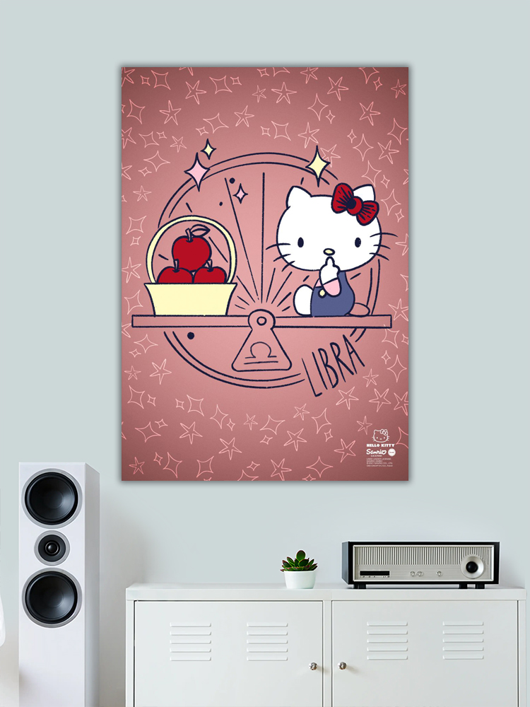 Libra Hello Kitty Zodiac Poster