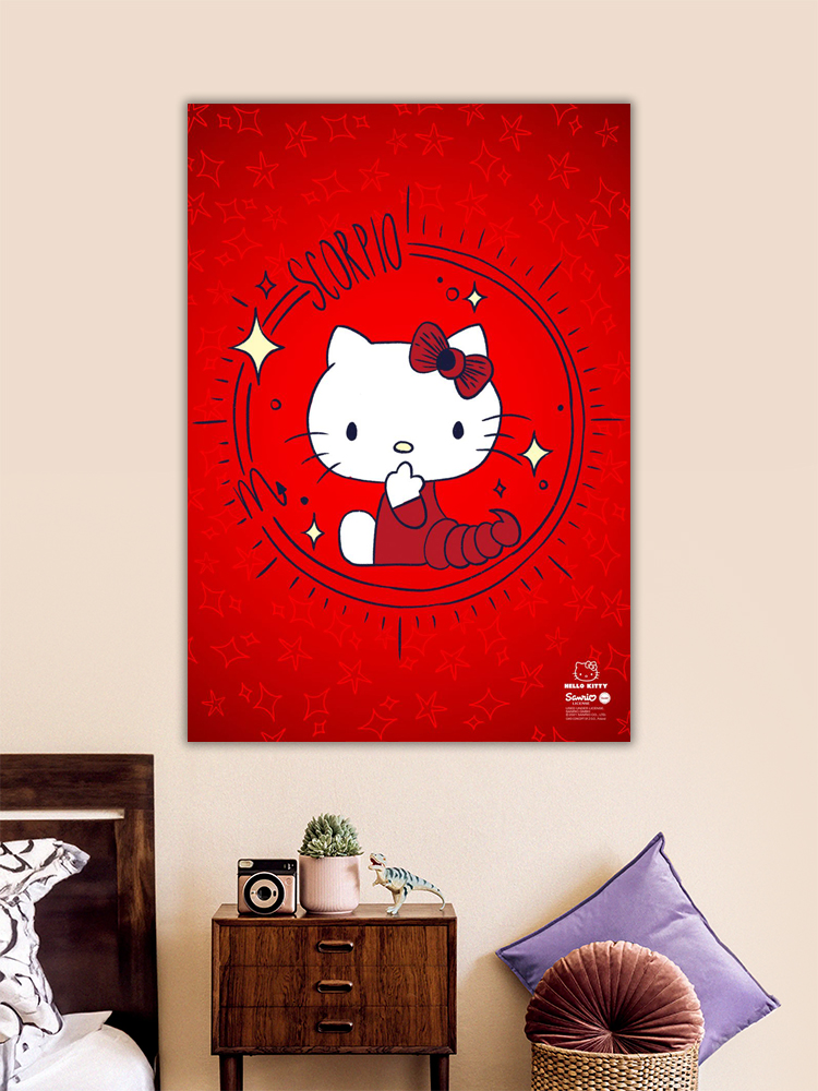 Scorpio Hello Kitty Zodiac Poster