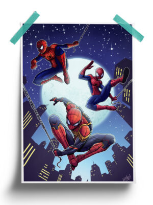 Night Hop - Spider Man Poster