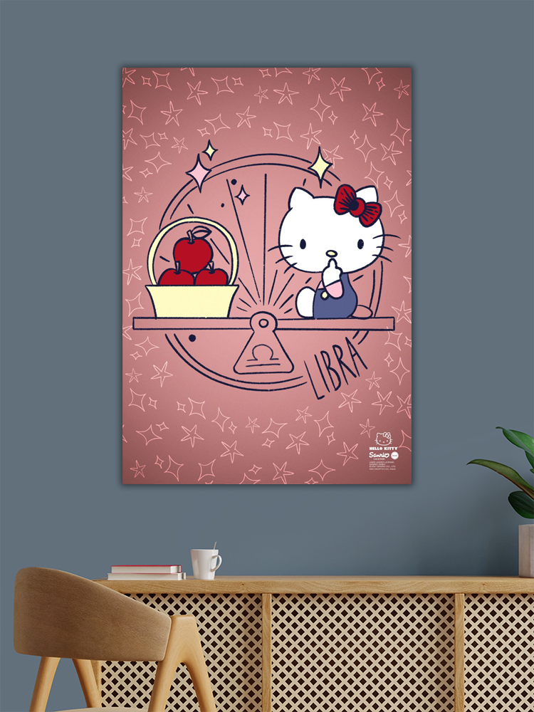 Libra Hello Kitty Zodiac Poster