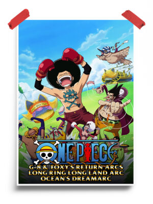 One Piece long ring long road arc anime Poster