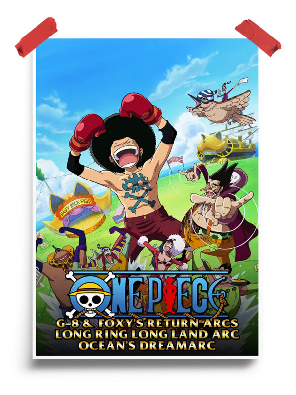 One Piece long ring long road arc anime Poster
