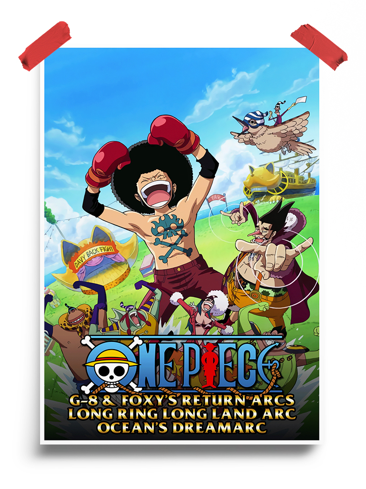One Piece long ring long road arc anime Poster