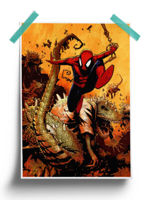 Marvel Comics Against All Spider Man Poster