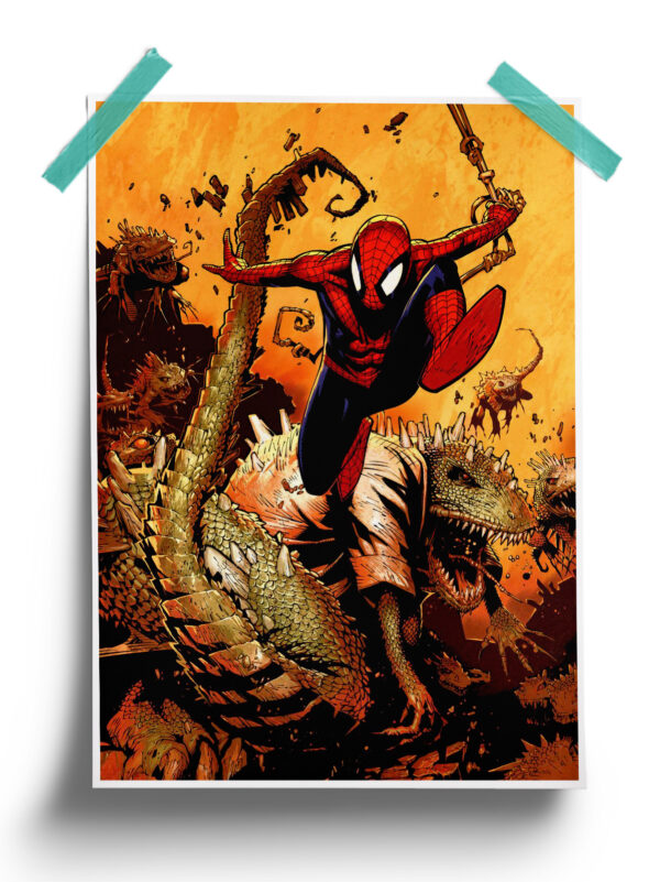 Marvel Comics Against All Spider Man Poster