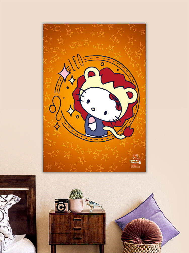 Leo Hello Kitty Zodiac Poster