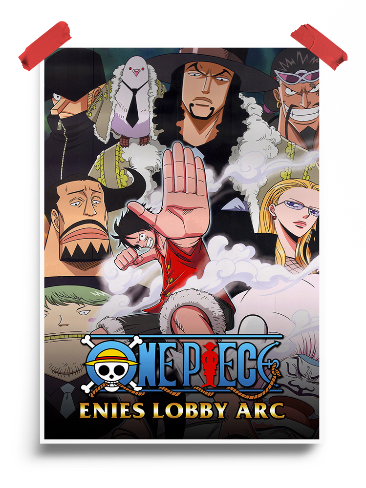 One Piece Enis Lobby arc anime Poster