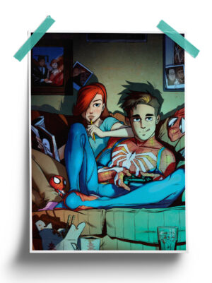 Marvel Comics Lets Play Spider Man Poster