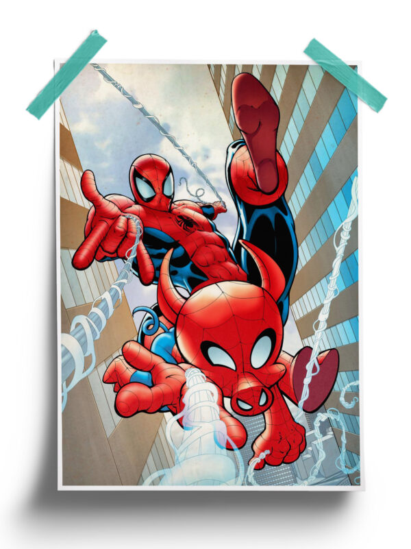 Marvel Comics Spider ham and buddies Poster