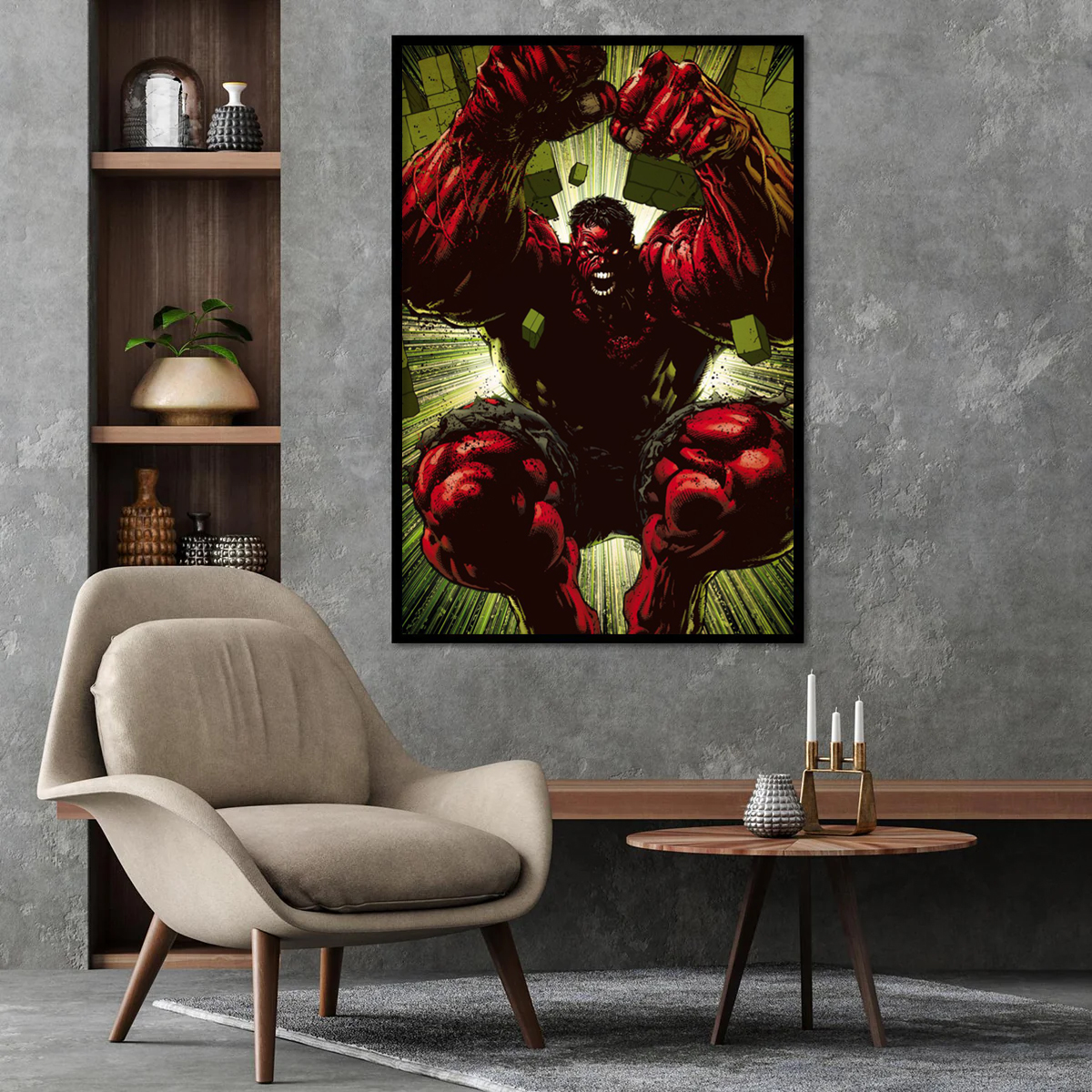 Red Hulk - Hulk Marvel 80Th Anniversary Poster