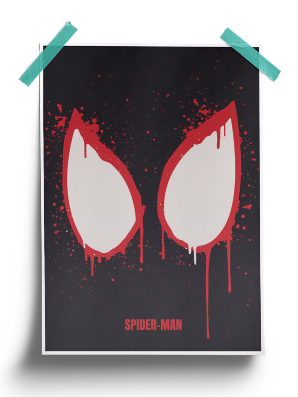 Marvel Comics Minimalistic Spider Man Poster