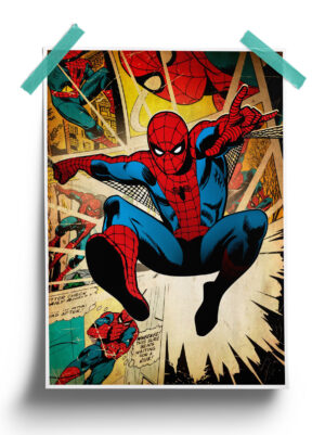 Marvel Comics Vintage Spider Man Poster
