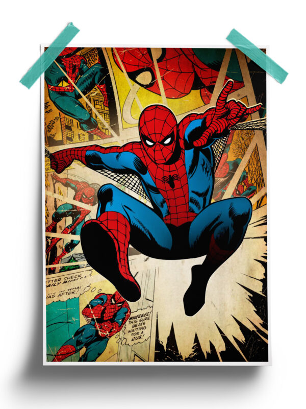 Marvel Comics Vintage Spider Man Poster