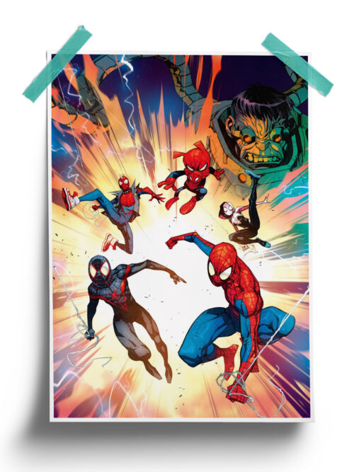 Marvel Comics Spider Verse Team Poster
