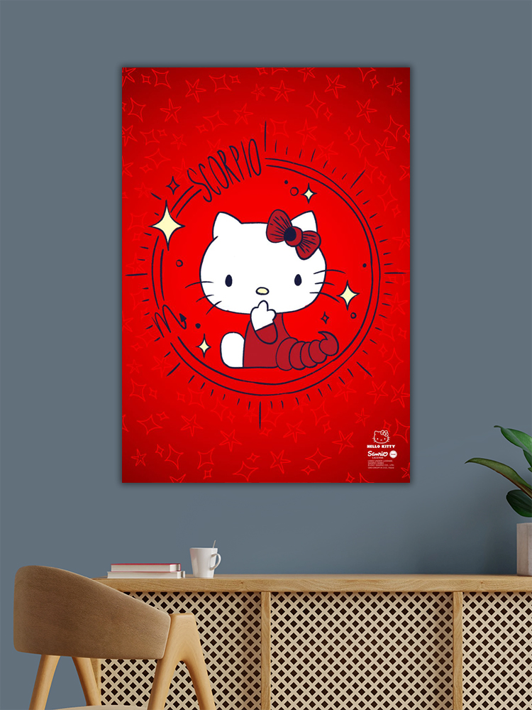 Scorpio Hello Kitty Zodiac Poster