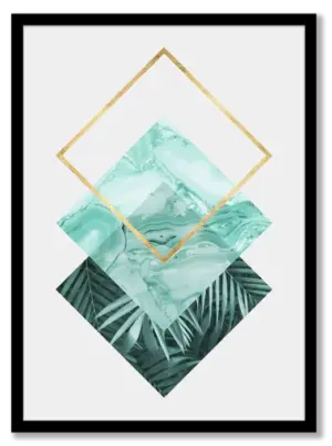 Botanical polygons IV Poster