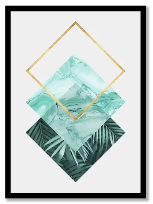 Botanical polygons IV Poster