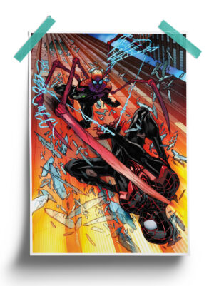 Marvel Comics Black vs Spider Man Poster