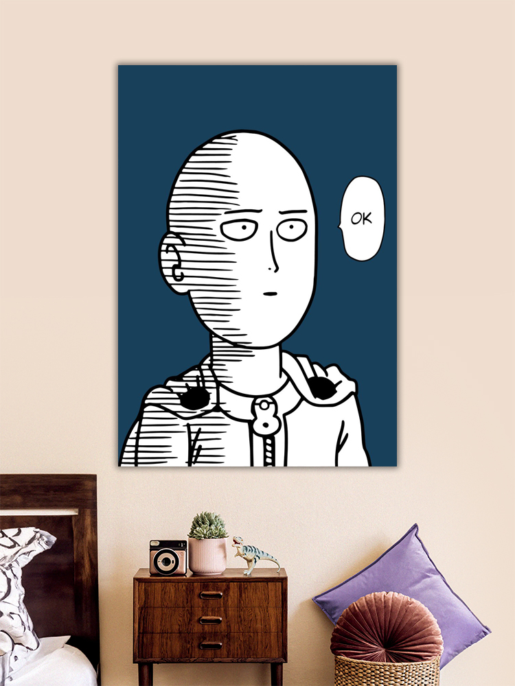 Funny Saitama One Punch Man Poster