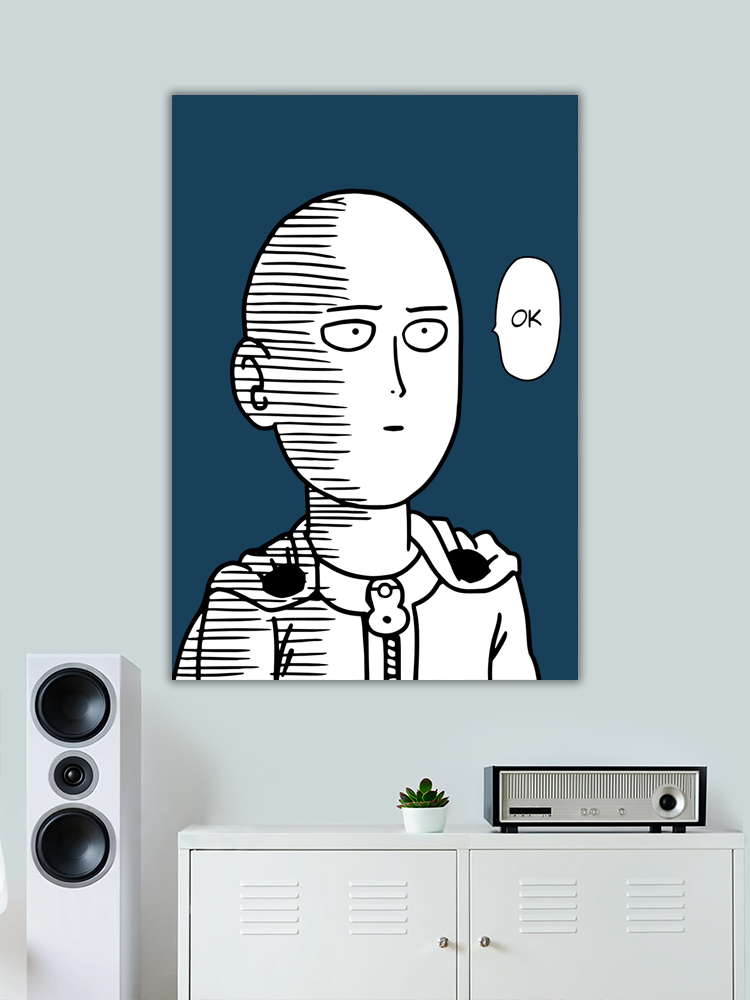 Funny Saitama One Punch Man Poster