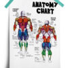 Dragon Ball Jiren Anatomy Chart anime Poster