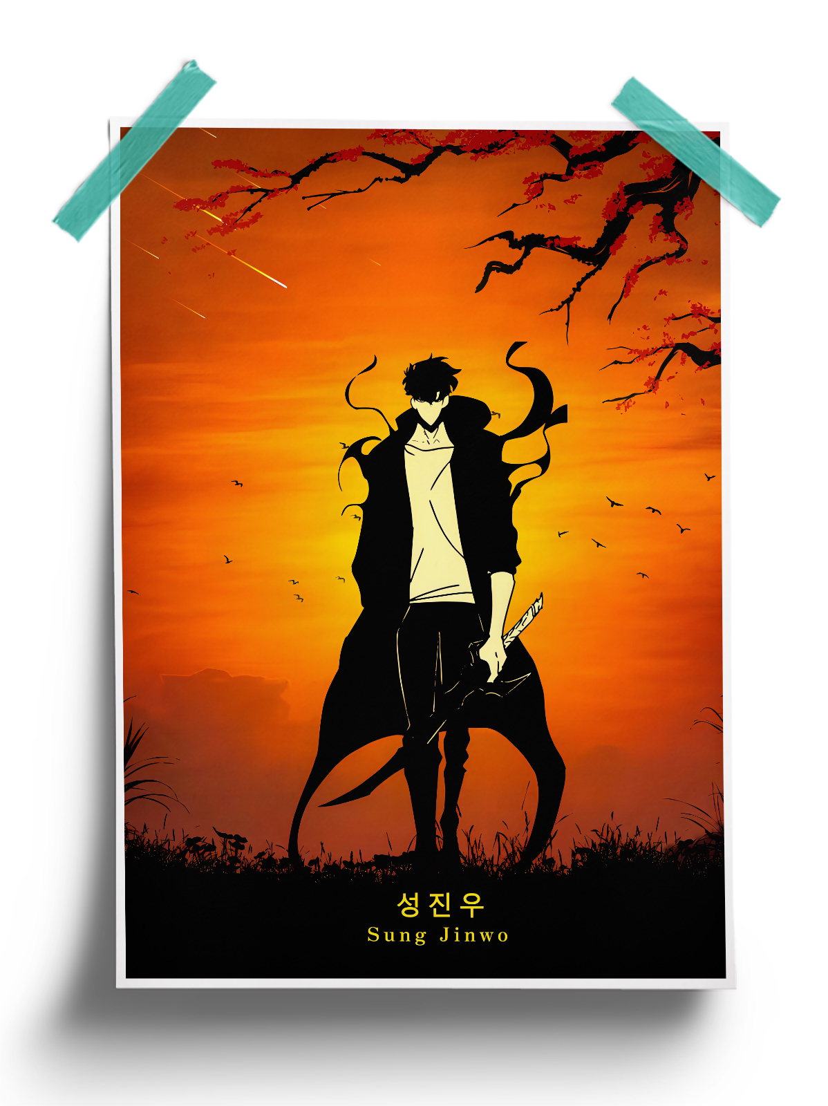 Solo Leveling minimal manhwa Poster