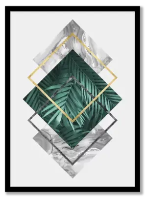 Botanical polygons VI Poster