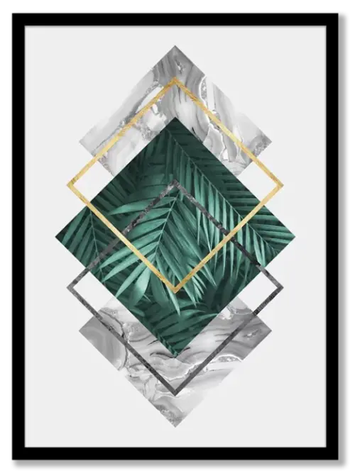 Botanical polygons VI Poster