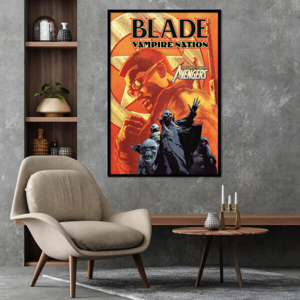 Blade Vampire Nation - Marvel Comic Poster