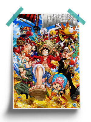 One Piece Straw Hat Pirates anime Poster