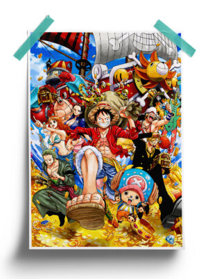 One Piece Straw Hat Pirates anime Poster