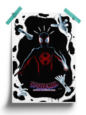 Spider man Across the Spider verse minimalist Poster