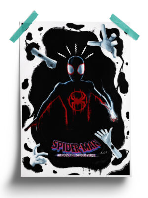 Spider man Across the Spider verse minimalist Poster