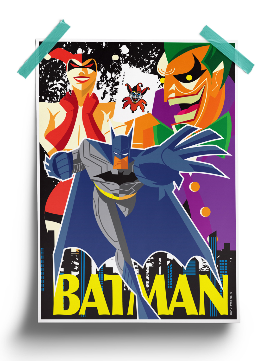 Batman vs Joker Comic Poster