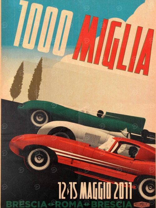 1000 Miglia 2011 Brescia Poster