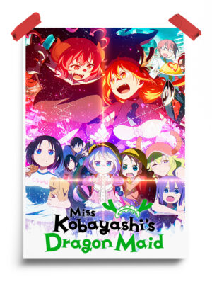 Miss Kobayashi's Dragon Maid anime Poster
