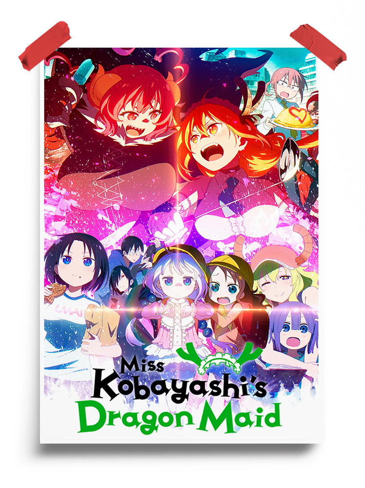 Miss Kobayashi's Dragon Maid anime Poster