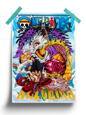 One Piece | Luffy vs Kaido anime Poster