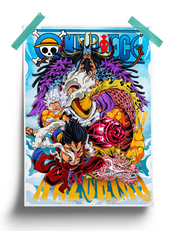 One Piece | Luffy vs Kaido anime Poster
