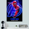 Spiderman Homecoming Neon Poster