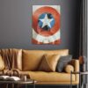 Marvel Comics Shield Captain America Poster