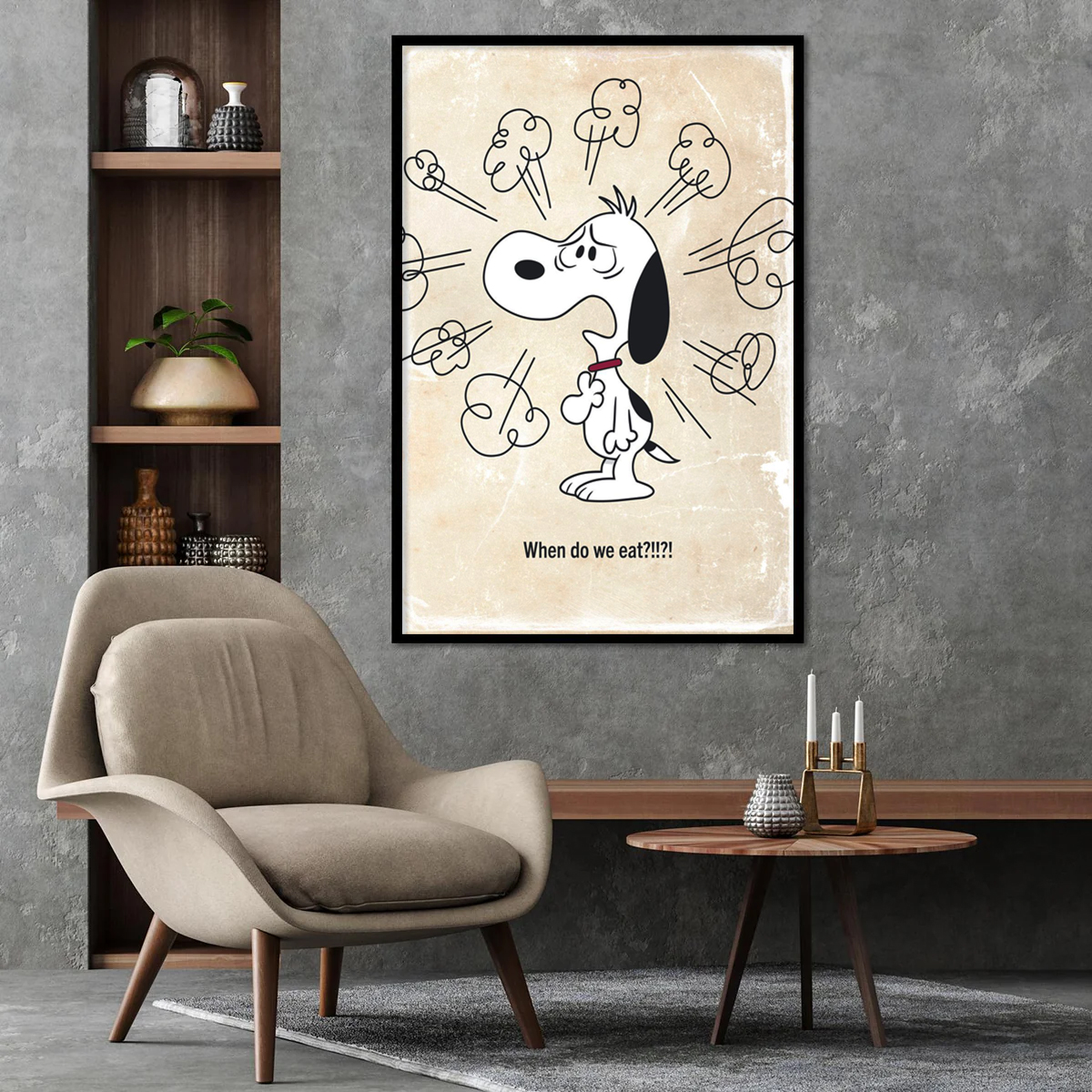 Angry Snoopy quote Peanuts Poster