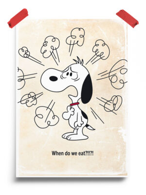 Angry Snoopy quote Peanuts Poster