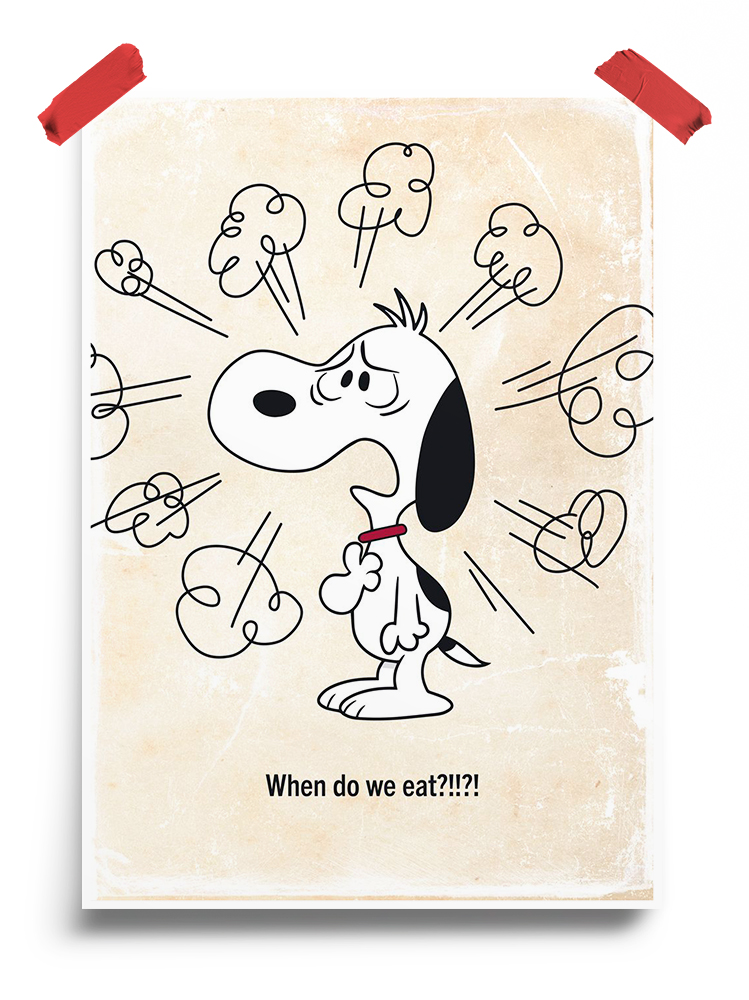 Angry Snoopy quote Peanuts Poster