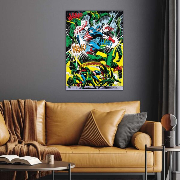 Marvel Comics Whumpf Captain America Poster