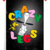 Crazy Legs Peanuts Poster