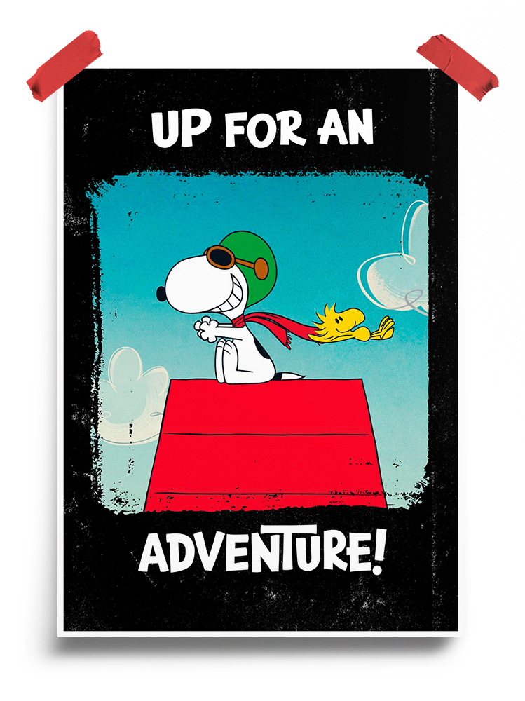 Up for an adventure Peanuts Poster