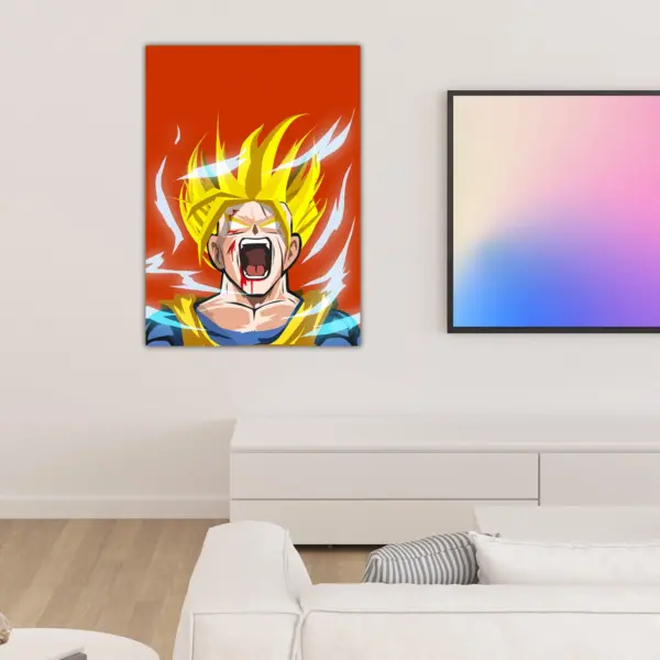 Dragon Ball | Angry Red Goku anime Poster